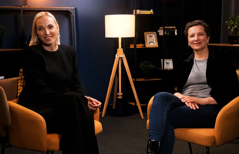 Kristīne Virsnīte un Laura Dennler